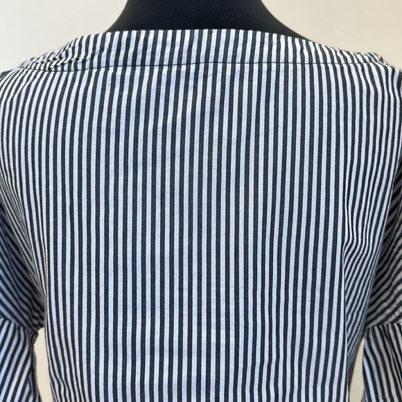 MAX Jeans Black & White Striped Blouse - Picture 13 of 14